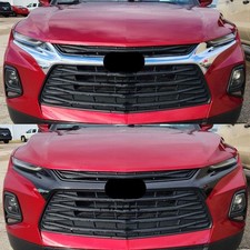 Compatível com 2019-2022 Chevrolet Blazer grade sobreposição brilho preto 2 peças plástico ABS comprar usado  Enviando para Brazil