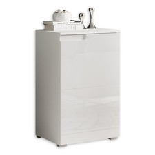Komoda SPICE wysoki połysk biała - nowoczesny design do stylowych wnętrz, używany na sprzedaż  PL