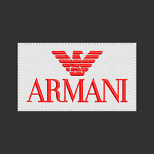 ARMANI patch parche bordado patch brode toppa ricamata 8 x 4.5 cm comprar usado  Enviando para Brazil