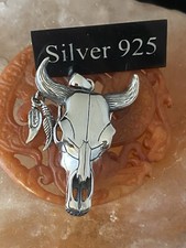 Silber bison totenkopf gebraucht kaufen  Versand nach Germany