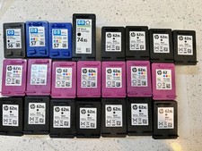 Lote 62 cartuchos de impressora HP vazios 62xl preto e tricolor + 74xl preto + 56 e 57 comprar usado  Enviando para Brazil