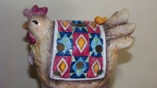 Galinha Galinha Ganz Bella Casa Estatueta SOS Suporte Almofada Alho Fazenda Campo 5" comprar usado  Enviando para Brazil