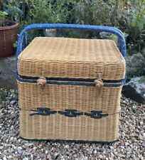 Vintage wicker picnic for sale  EAST COWES