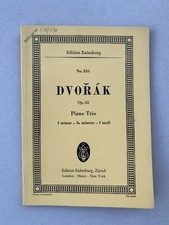 Nuty. Dvorak. Trio fortepianowe.  f moll. Opus 65.  Partytura kieszonkowa. na sprzedaż  Wysyłka do Poland