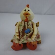 Estatueta de frango antropomórfica Russ Berrie and Co em um vestido modelo 13900 comprar usado  Enviando para Brazil
