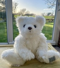 Fluffy white teddy for sale  CHRISTCHURCH