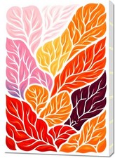 Używany, Obraz 70x100cm Listki Minimalistyczny , Wnętrza Styl Skandynawski, Boho na sprzedaż  PL