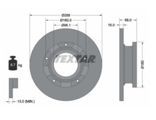 Textar bremsscheibe ford gebraucht kaufen  Mettingen