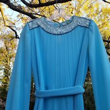 Vestido maxi vintage anos 60 anos 70 Dan Lee Couture se encaixa melhor vestido plissado pequeno  comprar usado  Enviando para Brazil