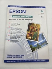 Papel fosco de arquivo Epson A4 50 folhas 192gsm S041342 papel de imagem de longa duração comprar usado  Enviando para Brazil