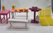Conjunto de piquenique Barbie vintage Mattel - Mesa de piquenique, grelha, espreguiçadeiras amarelas comprar usado  Enviando para Brazil
