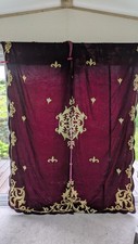 Crushed velvet curtains for sale  BISHOP AUCKLAND