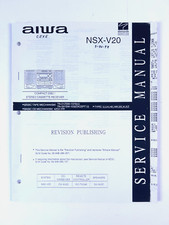 Receptor estéreo CD manual de reparo de serviço original OEM AIWA NSX-V20 comprar usado Receptor estéreo CD manual de reparo de serviço original OEM AIWA NSX-V20 comprar usado  Enviando para Brazil