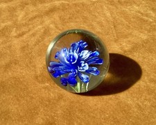 Blue flower glass for sale  MORDEN
