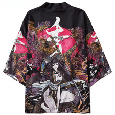 Kimono tradicional japonês roupas anime cardigã masculino feminino camisa feminina novo EUA comprar usado  Enviando para Brazil