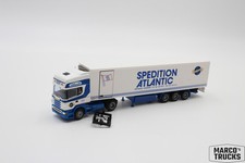 Caminhão refrigerado AWM Scania 144 420 "Spedition Atlantic Hirtshals Dinamarca" 1:8 comprar usado  Enviando para Brazil