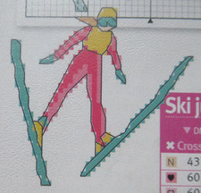 Stickvorlage skispringer klein gebraucht kaufen  Wuppertal