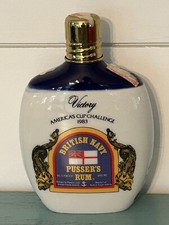 Usado, Garrafa de licor vintage Pussers Rum British Navy Victory America's Cup 1983 comprar usado  Enviando para Brazil