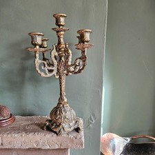 Vintage brass candelabra for sale  CALNE