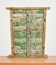 Painel de janela antigo de madeira grande decoração de parede com moldura original antigo comprar usado  Enviando para Brazil