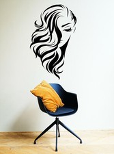 Hermosa calcomanía de vinilo de pared grande salón spa decoración maquillaje mujeres potencia segunda mano  Embacar hacia Mexico