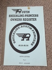 Austin sheerline owners for sale  STOKE-ON-TRENT