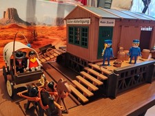 Playmobil gebäude bahnhof gebraucht kaufen  München