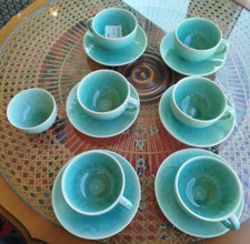 Ensemble tasses soucoupes d'occasion  Yffiniac