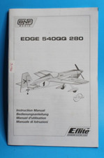 BNF E-flite Edge 540QQ 280 2012 Instruções Avião de Controle Remoto SOMENTE Manual comprar usado  Enviando para Brazil