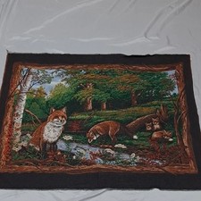 Painel de tecido de algodão Fox Love #6105 Springs Industries 34" X 42" vintage anos 90 comprar usado  Enviando para Brazil