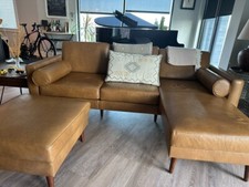 Italian leather sectional for sale  Franklin
