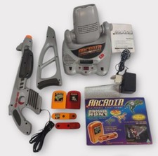 ARCADIA Electronic Skeet Shoot Game Brinquedo Projetado 1998 Brinquedo Caça aos Dinossauros Raro comprar usado  Enviando para Brazil