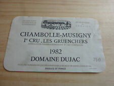 Etiquette vin chambolle d'occasion  Quimperlé