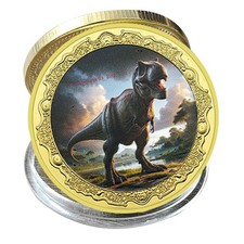 Moeda desafio dourado dinossauro tiranossauro Rex – presente colecionável banhado a ouro comprar usado Moeda desafio dourado dinossauro tiranossauro Rex – presente colecionável banhado a ouro comprar usado  Enviando para Brazil