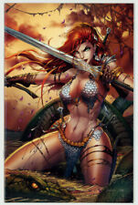 ASSINADO Jamie Tyndall Invincible Red Sonja #2 Virgin Variant Cover Art LE de 150! comprar usado  Enviando para Brazil