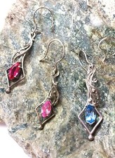 Unique earrings faceted for sale  Pittsburgh