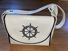 A BOLSA DE MÃO ORIGINAL FLORIDA KEYS BRANCA E AZUL COM LEME DE NAVIOS NA ABA EM EXCELENTE ESTADO USADO! comprar usado  Enviando para Brazil