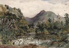 Watercolour painting brathay for sale  UK