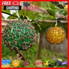 10 peças armadilhas para insetos voadores bola apanhador de moscas de frutas para árvores internas e externas comprar usado  Enviando para Brazil