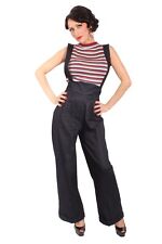 Hosenträger MARLENE Retro DENIM rockabilly jeans High Waist Hose, usado comprar usado  Enviando para Brazil