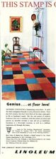 1955 advert linoleum for sale  SIDCUP