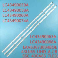 Usado, Novo kit completo de LED LG 43UJ630V 43UJ634V 43UJ635V 43UJ651V 43UJ670V 43UJ701V Reino Unido comprar usado  Enviando para Brazil
