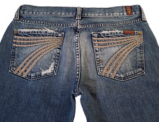 Jeans reto feminino 7 For All Mankind Dojo 30* (adequado para 32x32) azul jeans stretch comprar usado  Enviando para Brazil