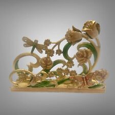 Vintage floral gold for sale  Eden Prairie