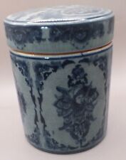 Vaso/frasco grande chinês com tampa do século XX azul/cinza comprar usado  Enviando para Brazil