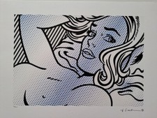 Roy Lichtenstein podpisany - Akt leżący - Certyfikat na sprzedaż  Wysyłka do Poland