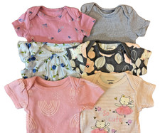 Lote de Roupas Carters Bebê Menina Recém-nascido Camisetas Bodysuits Flores Tutu, usado comprar usado  Enviando para Brazil