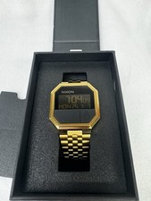 Novo Relógio Digital Masculino Nixon Re-Run A158, Todo Dourado, 38,5mm/13-18mm comprar usado  Enviando para Brazil