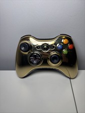 Controle sem fio Microsoft Xbox 360 cromado dourado C-3PO Star Wars testado funcionando comprar usado  Enviando para Brazil
