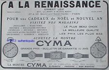Publicite cyma montre d'occasion  Cires-lès-Mello